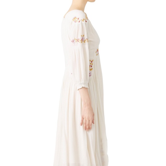 We The Free Cream Floral Midi Dress - Picture 6 of 11